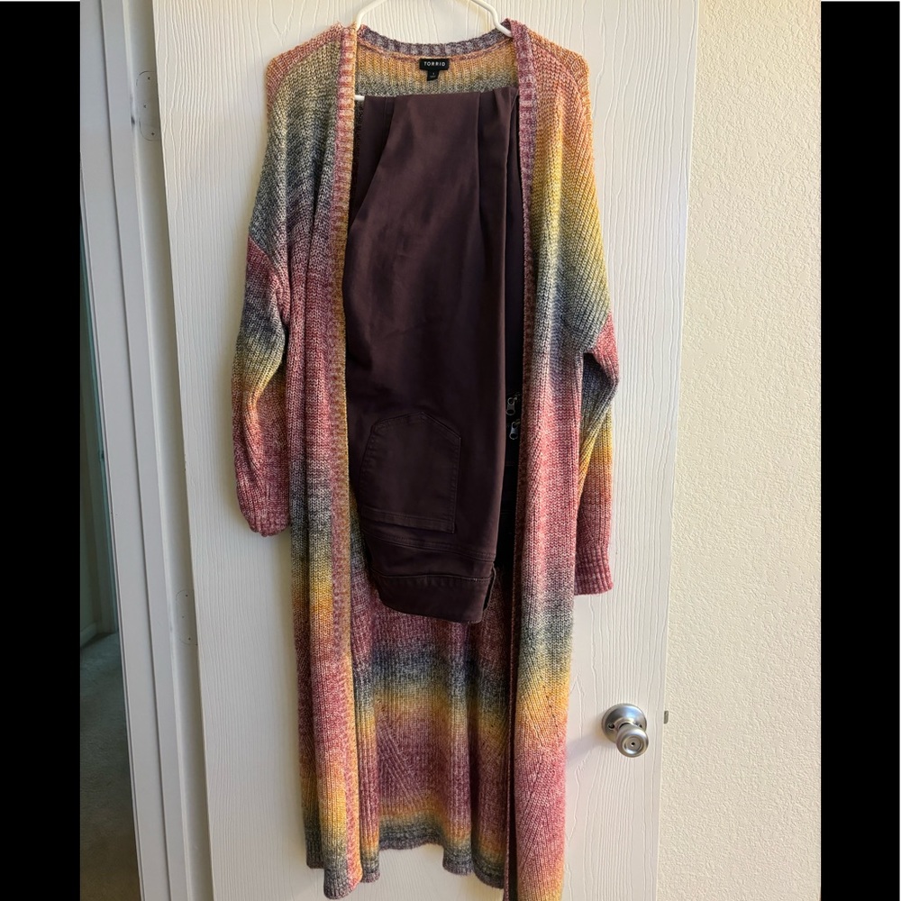 Long sweater with pants. Never worn. From Torrid